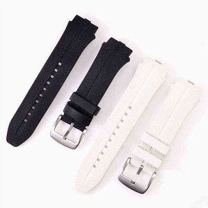 Suitable for LG Urbane 2 LTE LG W200 Smart Sile Rubber Strap Wristband Bracelet black White belt band H220419236Z