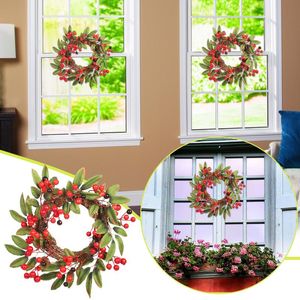 Decorative Flowers & Wreaths Wreath Front Door Outside Christmas For Windows Set Of 8 Battery Lighted Heart Forms Valentine DecorationsDecor