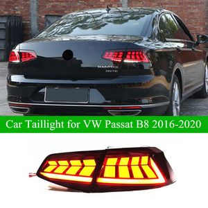 Car Dynamic Turn Signal Rear Brake Reverse Tail Light For VW Passat B8 LED Taillight 2016-2020 Auto Accessories Lamp