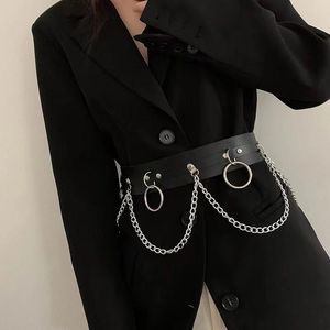 Gürtel Gothic Herz Hiphop Sexy Frauen Taille Kette Mit Harajuku Punk Stil JK Einstellbare Disco Tanzen Kleid Jeans Gürtel