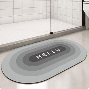 Mattor non slip Home Bath Mat Washable Super Water Absorbent Snabbtorkning Mattor Golvdusch Hushåll Matcarpets CarpetsCarpets