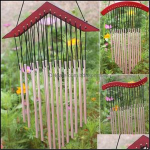 Other Home Decor Garden 15 Wind Chime Tubes Outdoor Yard Hanging Chimes Room Bells Concise Movement For Doors Drop Delivery 2021 Enict