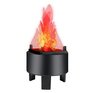 LED Fire Flame Effect Light人工電気ミリッカーキャンプファイアランプパーティーの装飾品バーステージホーム、USプラグ