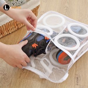 Shoes Washing Machine Shoes Bag Travel Shoe Storage bags Portable Mesh Laundry bag Antideformation Protective Clothes organizer 220727