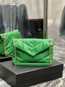 Original High Quality bag Women Tote Fashion Designer Luxury Handbags Purses LOULOU PUFFER CHAIN Bags Brand Classic Flip matte Leather Shoulder Crossbody Bag