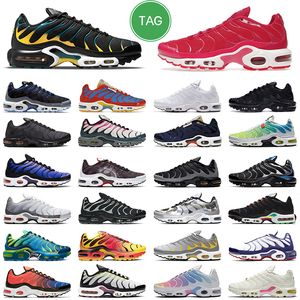 TN SE Män Kvinnor Running Skor Triple Black White UNC Grey Yellow och Pink Teal Volt Worldwide SuperNova Frequency Pack