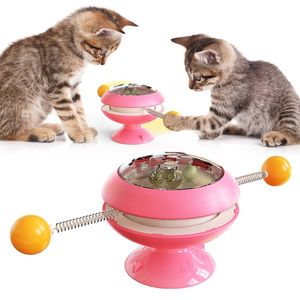 Pet rotating windmill gyroscope ball toys balance car self-help relief boredom resistant cat supplies turntable tease cat stick package