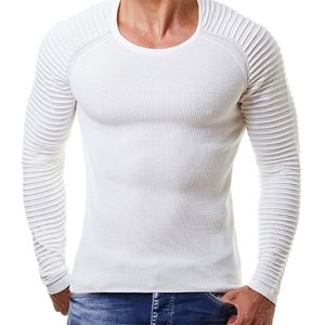 Men Pullovers casuais Sweater Sweater Sweater Slim Men Oneck Sweater Fashion Moda de manga comprida Macarinha masculina Pullovers Sportswear 201221