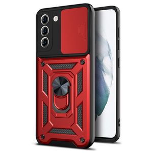 Skjutfönsterfodral Inbyggda Kickstand Back Cover Armor Car Holder Protector för Motorola G9 Play G Power Pure Stylus G60 Edge E7 Power 30Pro 5G 2022