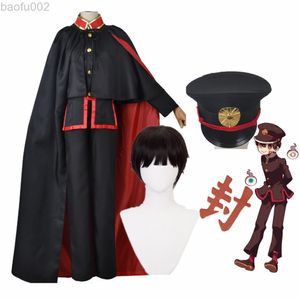 Anime toalettbunden Hanako Kun Jibaku Shounen Hanako Kun Uniform Cosplay Come Set L220802