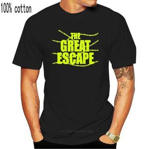 Great Movies оптовых-Женская футболка The Great Escape Movie Logo Mens Black Size S M L XL XL XL Digital Printed