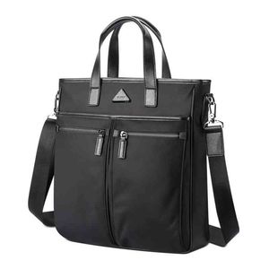 Business Handbag Men's Large Capacity Nylon Single Shoulder Messenger Bag Simple Computer Portcase Gift Bo Brand 220718
