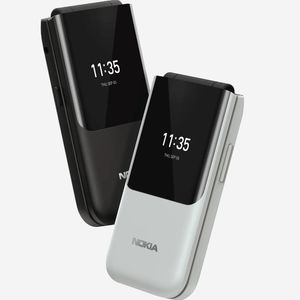 الهواتف المحمولة الأصلية المجددة Nokia 2720 Flip Phone شاشة مزدوجة 2G بطاقة مزدوجة للهاتف الطالب العجوز