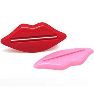 Moda Banheiro portátil Produtos Lip Kiss Dispenser Basta de dente espreme os lábios para extrudir o dente