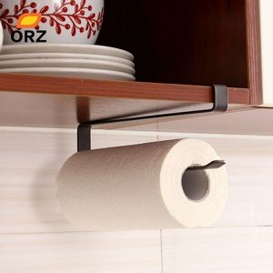 ORZ Creative Kitchen Paper Holder Hanging Tissue Rack Bathroom Toilet Roll Cabinet Storage Y200429