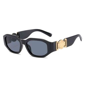 Sunglasses Small Box Sunglasses Trend Head Polygon Glasses Personalized Street Shot Luxury brand and high quality