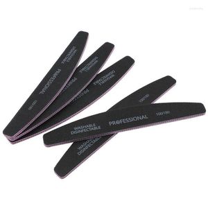 Arquivos de unha 10pcs/conjunto Arquivo preto para manicure Buffer de lixamento profissional Sand 100/180 Pedicure Salon Shaper