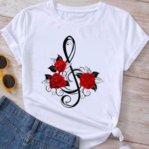 Mode Kleidung Blume Frühling Sommer T Damen 90er Jahre Nette Kleidung Kurzarm Grafik T Shirt Frauen T-shirt Weibliche top