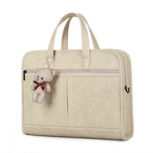 Shockproof Laptop Bag One Shoulder Girl's Portable Tablet Liner Bag Public Bag 13/14/15.6 Inch 220718