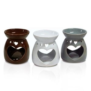 Ароматические лампы 1pc Love Ceramic Aroma Diffuser Эфирное масло плавление благовония Домохозяйственное восковое воск Y7D7