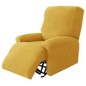 Polar Fleece Recliner Cover Split Relax All-Inclusive Lazy Boy Stol Cover Lounger Single Couch Sofa Slipcovers fåtölj täcker 220513