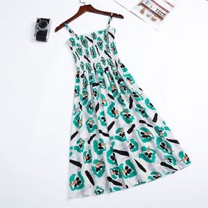 8 Kolor Summer Women Sukienka Kwiatowa bez rękawów Femail Slim Cotton Pasp Print Dres Bezpejsowy sukienka moda
