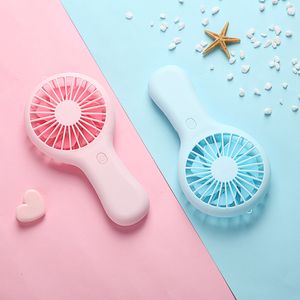 Handheld USB Mini Fan Wind Powder Convenient And Ultra-quiet Fan High Quality Portable Rechargable Student Office Cute Small Cooling Electric Fans