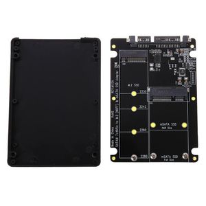 Bilgisayar Kabloları 1 NGFF M.2 B M KEAFİ MINI PCI-E veya MSATA SSD-SATA III Adaptör Kartı Tam SSD/2230/2242/2260/22x80 M2COM