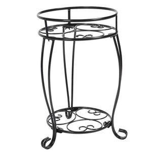 Hooks & Rails Metal Plant Stand Iron Art Planter Holders Black For Indoor OutdoorHooks HooksHooks