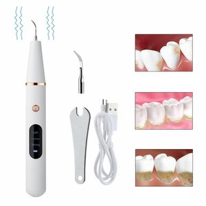 Ultrasonic Teeth Cleaner Electric Dental Calculus Remover 3 Mode Rechargeable for Adult Kids Stain Tartar Whitening 220727