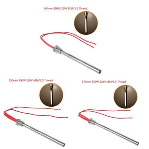 350W 220V Accensione Accenditore Stufa a Pellet di Legno 10*140/150/170mm Filettatura M16*1.5 per Griglia Camino 220505