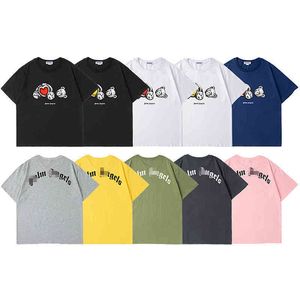 Whosale T Shirts toptan satış-Angel Whosale Tide Marka Aşk Ayı Oyuncak Baskı Erkek ve Kadınlar Kısa Kollu T Shirt Tide