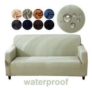 Waterproof Sofa Cover for Living Room Elastic Sofa Slipcover Sectional Couch Cover Furniture Protector 3 Seater