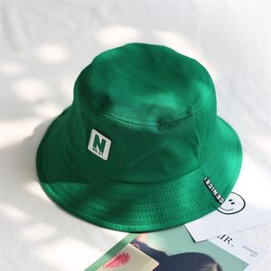 2018 Green Bucket Hat Fisherman Hats Men Kobiety Outer Summer Street Hip Hip Dancer Cotton Panama City Hat294J Jewcm