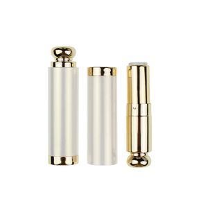 Empty Lip Balm Tubes 3.5ml Lipstick Tubes with Symphony White Gold Lid for DIY Homemade Cosmetic Makeup