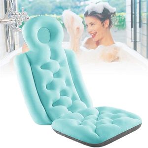 1PC Adult Bath Pillow Comfortable Cushion Spa Bathing Pad Body Bathtub Cushion Non-Slip Neck & Back Relax Bathroom Supply Tool