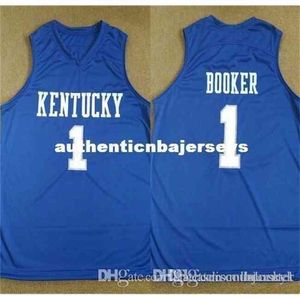 Presa di fabbrica Cheap Custom Devin Booker Kentucky College Away Maglia da basket retrò cucita personalizzata con qualsiasi nome e numero di maglie