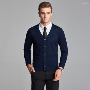 Men's Sweaters Man Casual Wool Cardigan Long Sleeve V Neck Buttons Sweater Knitwear CoatMen's Kenn22