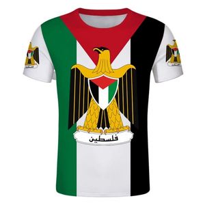 Palestina personalizado tshirt livre diy palaestina camiseta ple nação bandeira emblema camiseta país equipe número roupas 220609