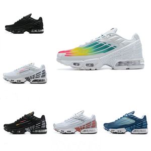 2022 High Quality TN Plus 3 Running Shoes Airs Obsidian White Aquamarine Laser Blue Ghost Green Men Women Trainers Sports Sneakers Multi Designer S14