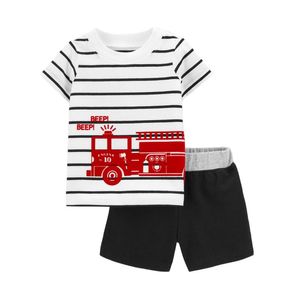 Completi di abbigliamento T-shirt a maniche corte estive Pantaloncini 2 pezzi Vestiti per neonato Nati Infantil Abiti in cotone per bambini natiAbbigliamento