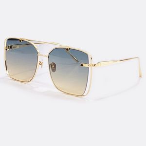 Rechteck Legierung Gold Wrap Sonnenbrille Frauen Farbverlauf Mode Gläser Vintage 2022 Personalisierte Lentes De Sol Mujer