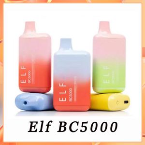 Elf BC5000 Disposable Mesh Coil Colors E Cigarettes Kit Puffs ml mAh Rechargeable VS Esco Bar bang BC Fast Send