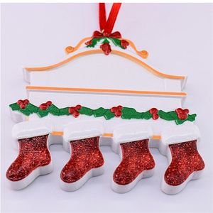 2022 Christmas Socks Ornament Resin Decoration Festival Personalized Home Decorations Wholesale A02