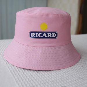 Berets Fashion Ricard Bob Women Man Travel Cotton Summer Bucket Hats Teen Outdoor Sport Fishing Hat Girl Boy Panama