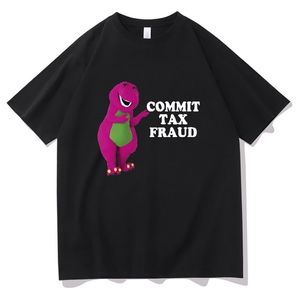 Abbigliamento Commit Tax Fraud Manica corta da uomo T-shirt grafica - Collezione Rugged Outdoor Uomo Donna Stampa Novità T-shirt in cotone 220504