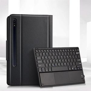 Przypadek dla Samsung Galaxy Tab S7 Keyboard Cases Tablet S7 Plus Okładka i Bluetooth Arabic Keyboards263s