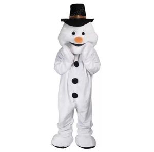 2022 Halloween Happy Snowman Mascot Costume High Quality Customize Cartoon Plush Anime theme character Adult Size Christmas Carnival fancy dress