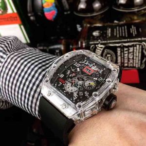 horloges polsWatch Designer luxe heren Mechanica Bekijk Richa Milles RM11 Automatische mechanische beweging geïmporteerde rubberriem maat 50x40 mm