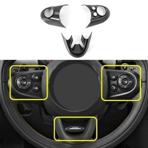 Steering Wheel Covers Decor Frame Cover Trim Carbon Fiber Styling Moudling For MINI Cooper F55 F56 And High QualitySteering CoversSteering